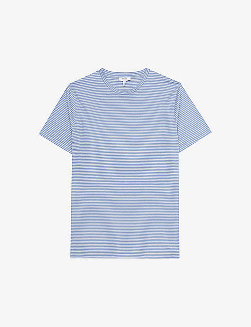 REISS: Bois striped mercerised cotton T-shirt