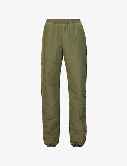 FORET: Rake quilted recycled-polyester jogging bottoms