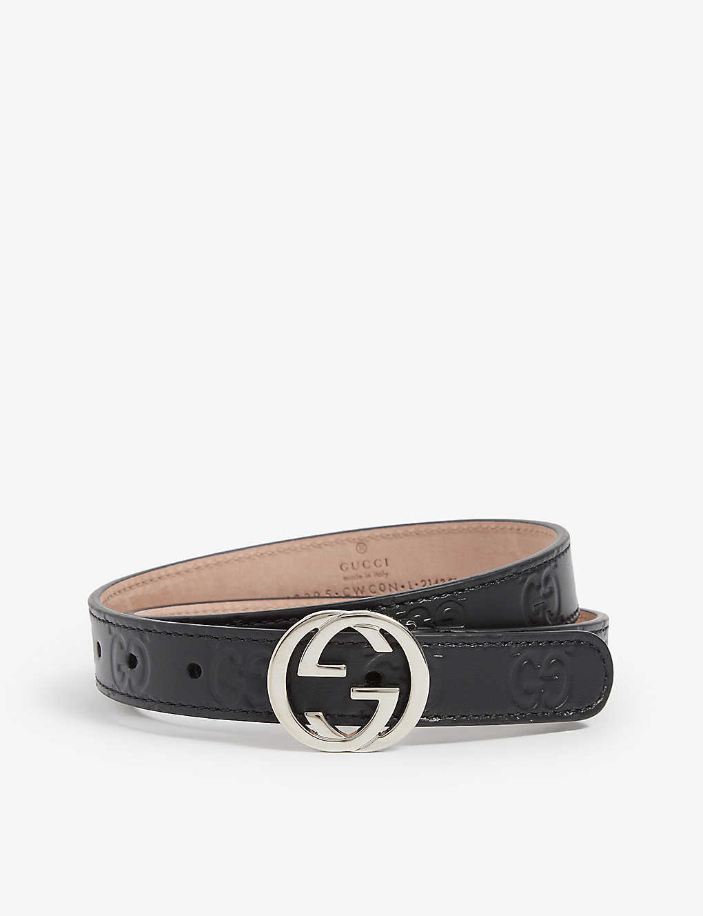 Selfridges & Co Boys Accessories Belts GG leather belt 2-8 years 