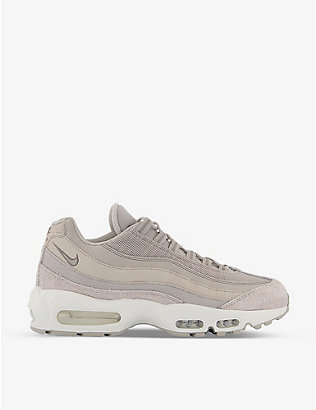 NIKE: Air Max 95 panelled suede, canvas, and mesh trainers