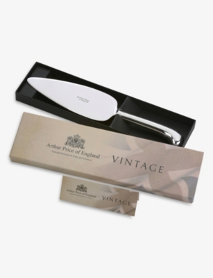 ARTHUR PRICE: Vintage logo-engraved stainless-steel cake server