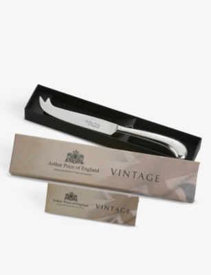Arthur Price Vintage Polished Stainless-steel Cheese Knife 20cm In Stainless Steel
