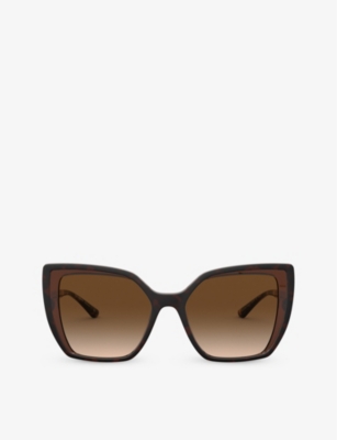 Dolce & Gabbana Dg6138 Square-frame Nylon Sunglasses In Brown