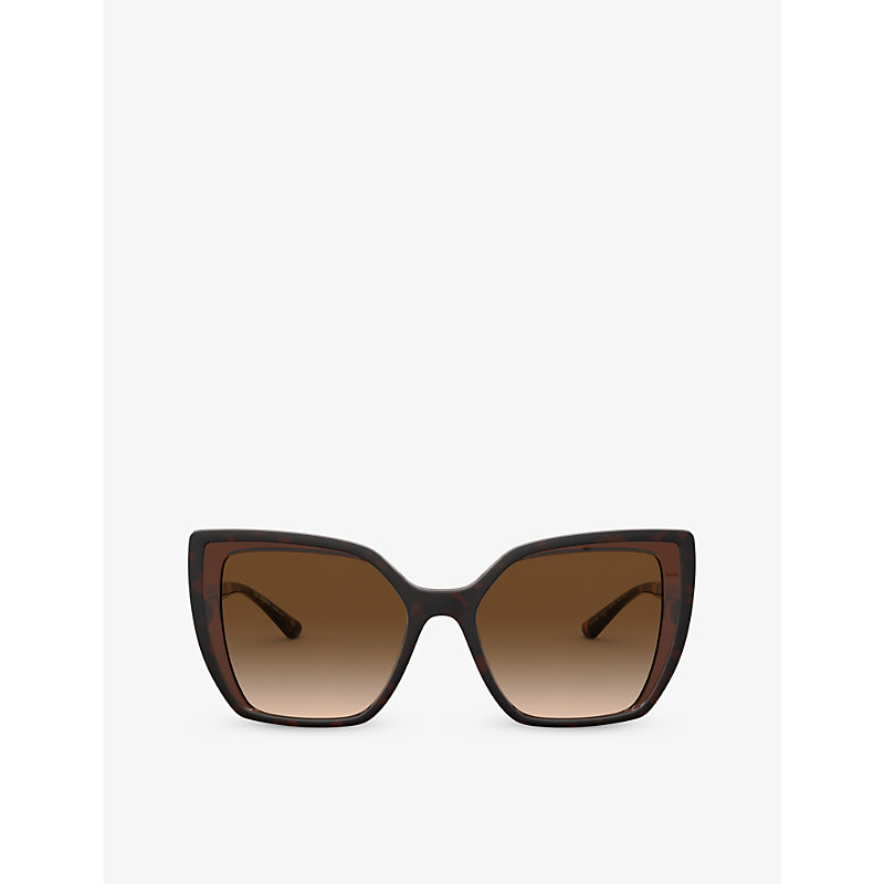 Dolce & Gabbana Dg6138 Square-frame Nylon Sunglasses In Brown
