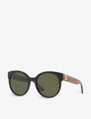 GUCCI: GG0035SN round-frame acetate sunglasses