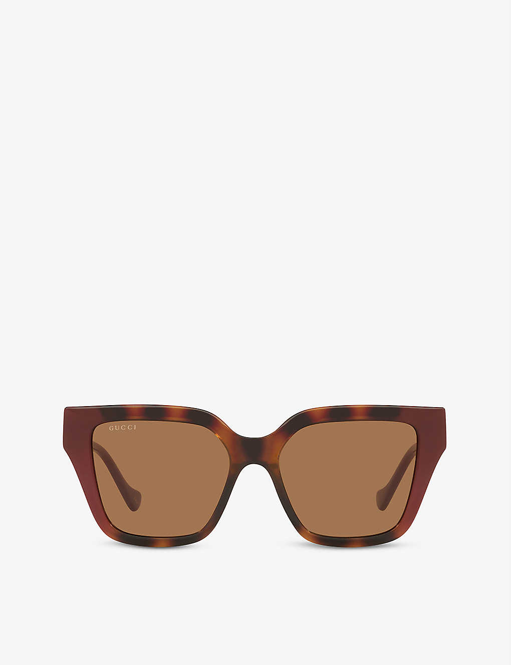 Gucci Gg1023s Square-framed Acetate Sunglasses In Brown