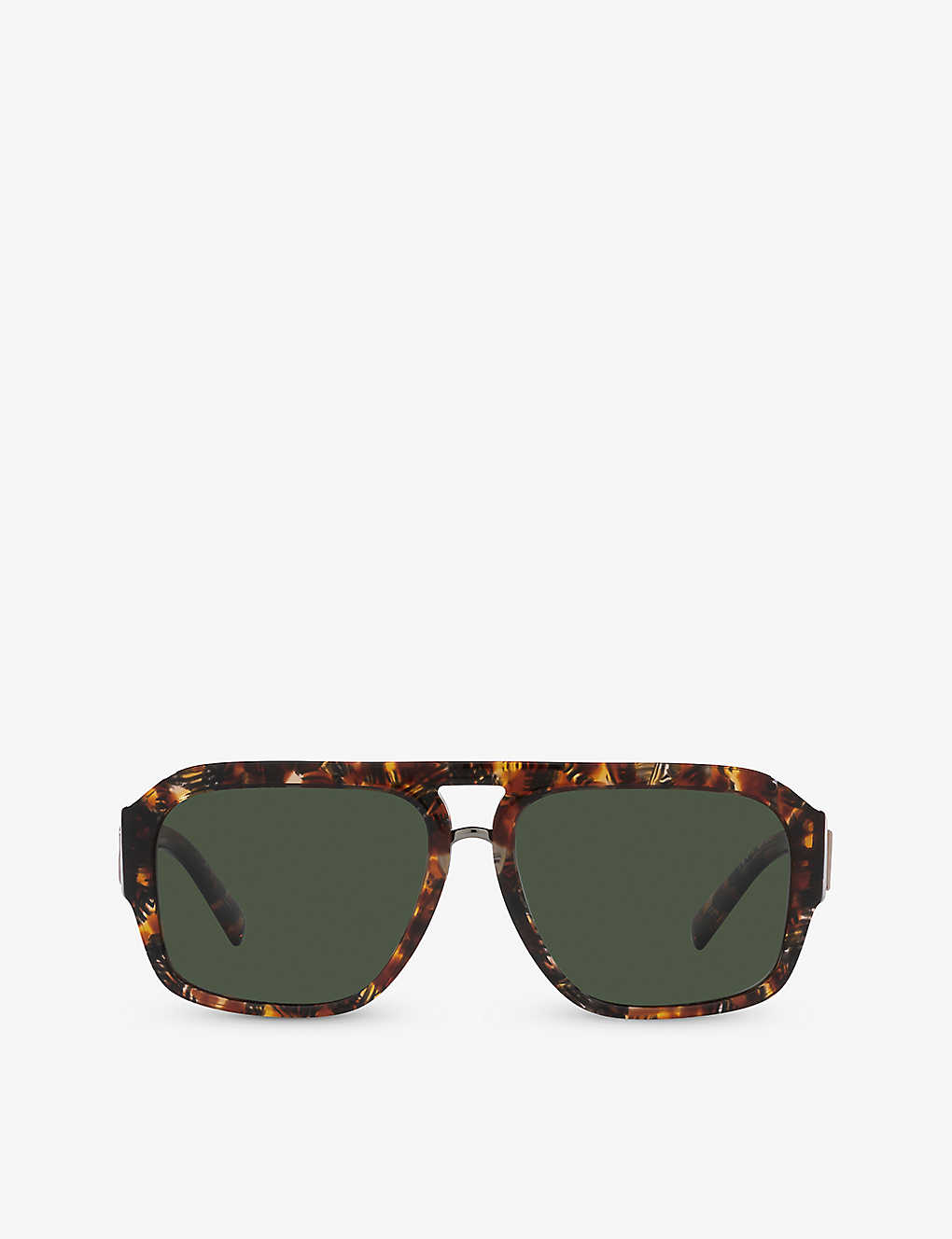 Dolce & Gabbana Dg4403 Pilot-frame Acetate Sunglasses In Brown