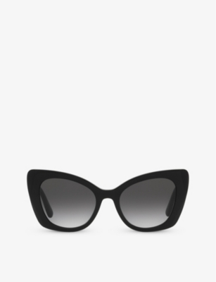 Dolce & Gabbana Dg4405 Butterfly-frame Acetate Sunglasses In Black