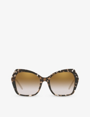 Dolce & Gabbana Dg4399 Butterfly-frame Acetate Sunglasses In Gold