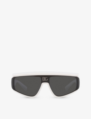 DOLCE & GABBANA: DG6177 rectangle-frame nylon sunglasses