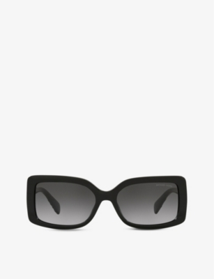 Michael Kors Womens Black Mk2165 Corfu Rectangular-frame Acetate Sunglasses