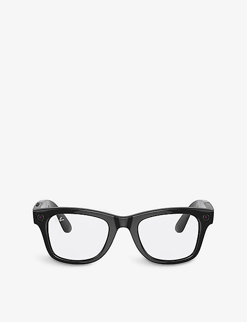 RAY-BAN: Ray-Ban Stories RW4002 Wayfarer square-frame acetate smart glasses