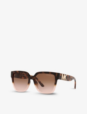 Shop Michael Kors Women's Pink Mk2170u Karlie Square-frame Acetate Sunglasses