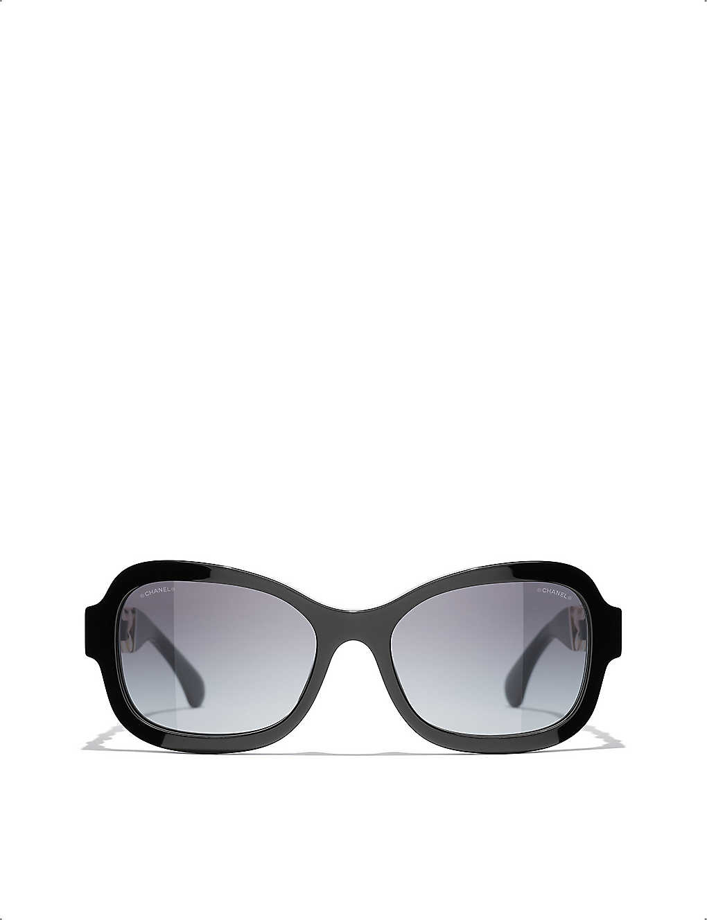 CHANEL Rectangle Sunglasses  Chanel glasses, Sunglasses, Chanel