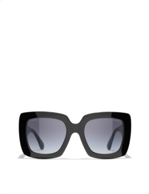 Chanel Women's Square Sunglasses - Black