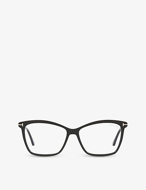 TOM FORD: FT5687 rectangular-frame acetate optical glasses