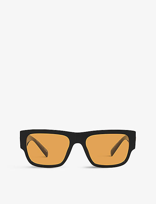 VERSACE: VE4406 rectangular-frame acetate polarised sunglasses