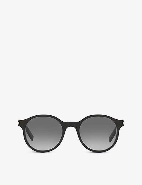 SAINT LAURENT: SL 521 round-frame acetate sunglasses