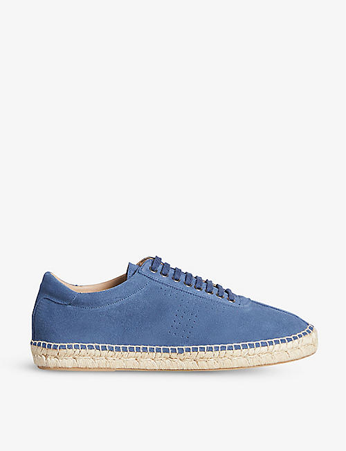 TED BAKER: Antonn espadrille suede low-top trainers