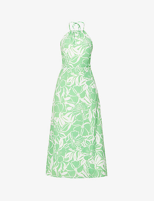 FAITHFULL THE BRAND: Taormina floral-print crepe midi dress