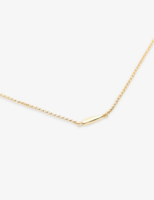 Shop La Maison Couture Niin Luna Needle 18ct Yellow Gold-plated Sterling-silver Necklace