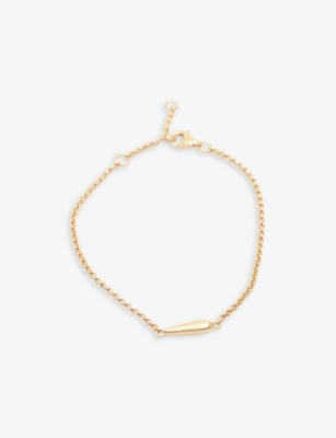 La Maison Couture Niin Luna Needle 18ct Yellow Gold-plated Sterling-silver Bracelet