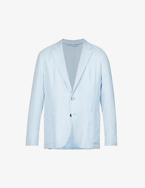 ERMENEGILDO ZEGNA: Crossover Riviera linen, wool and silk-blend jacket