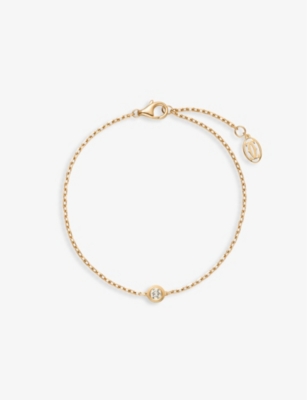 Cartier D'amour Small 18ct Yellow-gold And 0.09ct Diamond Bracelet