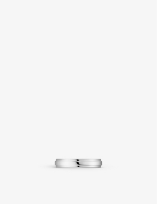 Shop Cartier Womens Platinum D'amour Platinum Wedding Ring In Grey
