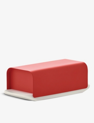 ALESSI: Mattina porcelain butter dish 21cm x 9.5cm