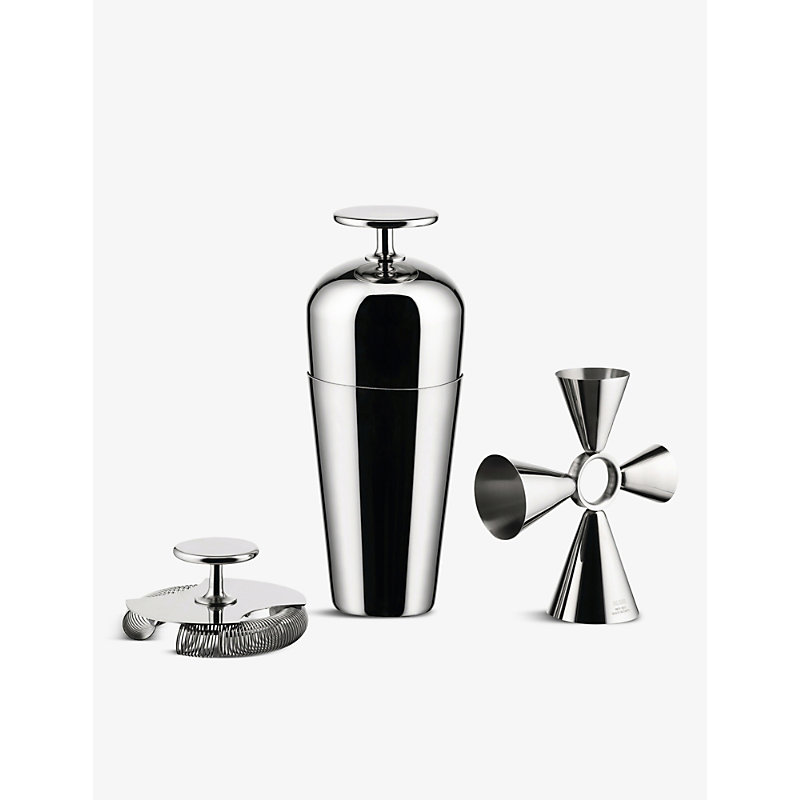 Alessi Nocolor Tending Boxmixing 3-piece Stainless-steel Mixing Kit