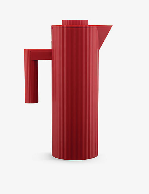 ALESSI: Plissé MDL12 double-walled thermoplastic-resin and glass jug 1L