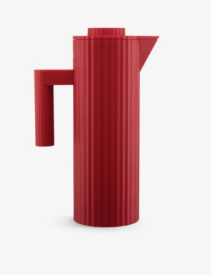 Alessi Plissé Mdl12 Double-walled Thermoplastic-resin And Glass Jug 1l In Nocolor