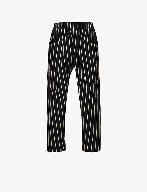 TOOGOOD: The Perfumer cropped relaxed-fit tapered stretch-cotton trousers