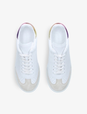 ISABEL MARANT: Bryce perforated leather trainers
