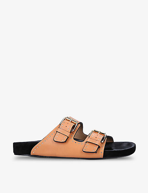 ISABEL MARANT: Lennyo studded leather sandals