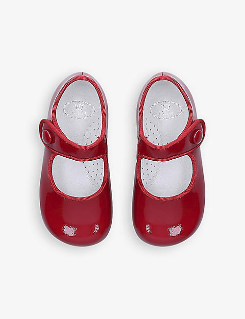 Selfridges & Co Girls Shoes Flat Shoes Ballerinas Scala Gem Youth leather ballet flats 9-12 years 