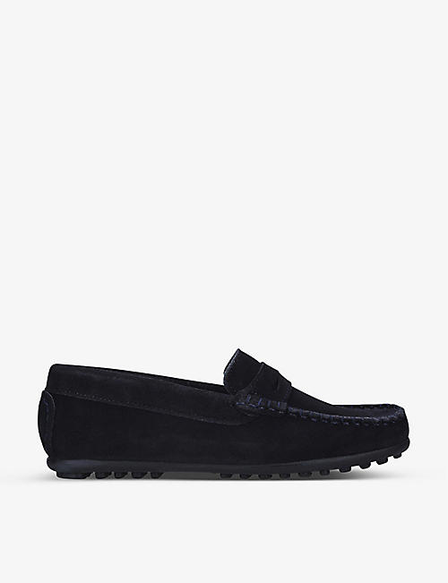 PAPOUELLI: Felix leather moccasins 7-8 years