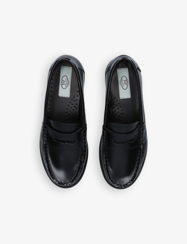 London leather loafer school shoes 7-8 years