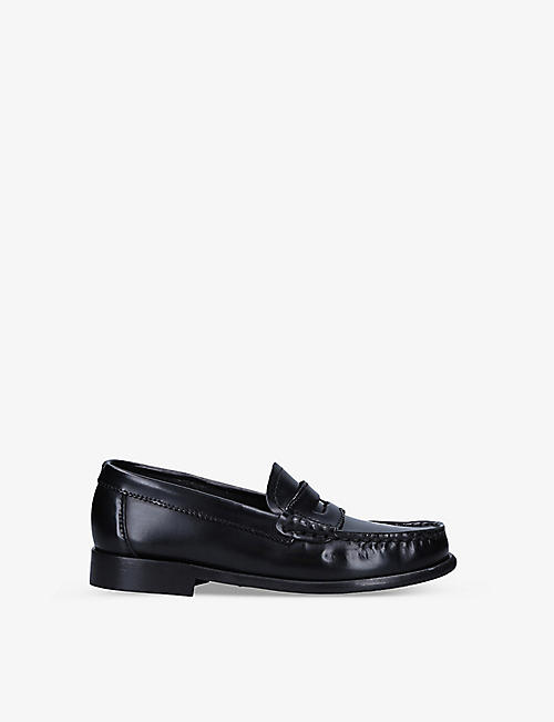 PAPOUELLI: London leather loafer school shoes 7-8 years