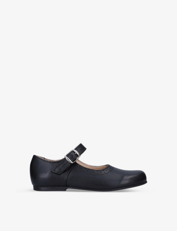 Millie round-toe leather shoes 4-5 years