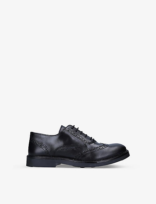 PAPOUELLI: Riley leather brogues 9-10 years