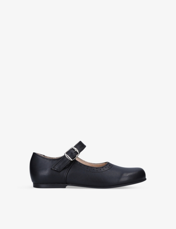 Millie round-toe leather shoes 6-8 years