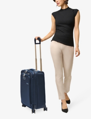 Briggs & Riley Essential Carry-on Spinner Shell Suitcase 55.9 Cm In Navy
