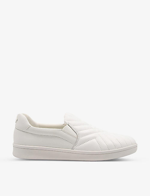 DUNE: Effortless quilted-leather trainers