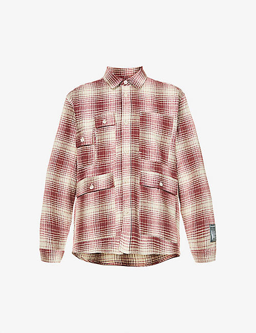 REESE COOPER: Relaxed-fit flannel cotton shirt