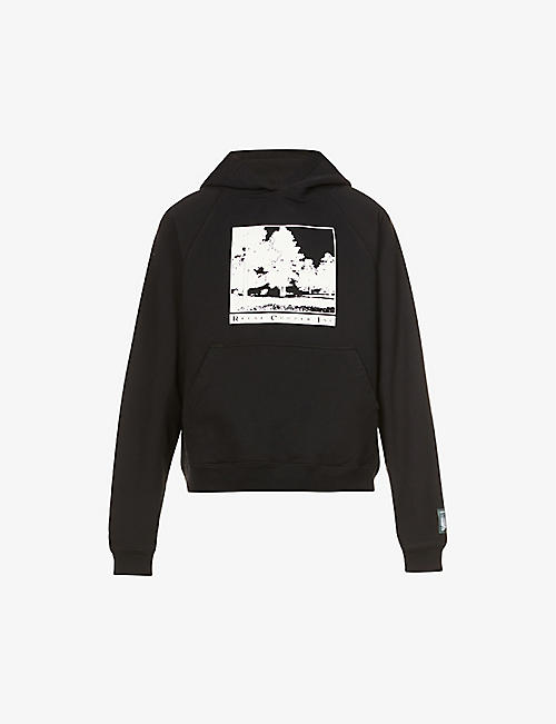 REESE COOPER: Keep Going graphic-print cotton-jersey hoody