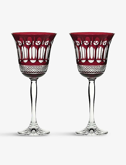 ROYAL SCOT CRYSTAL: Belgravia large crystal wine glasses set of two