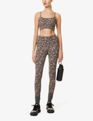 Varley Womens Abstract Motion Texture Let's Move 7/8 Printed High-rise Stretch-recycled Polyester Leggings In Abstract Motion Texture