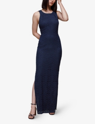 WHISTLES: Tie-back cotton-blend maxi dress